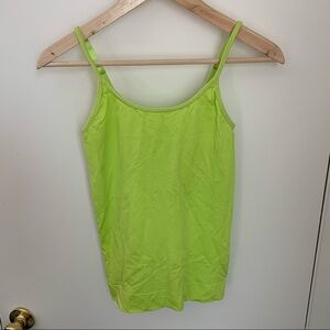 NWOT Vanity Fair bright spring green tank top